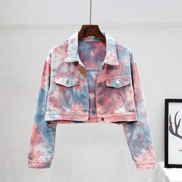 Tie-Die Crop Jacket