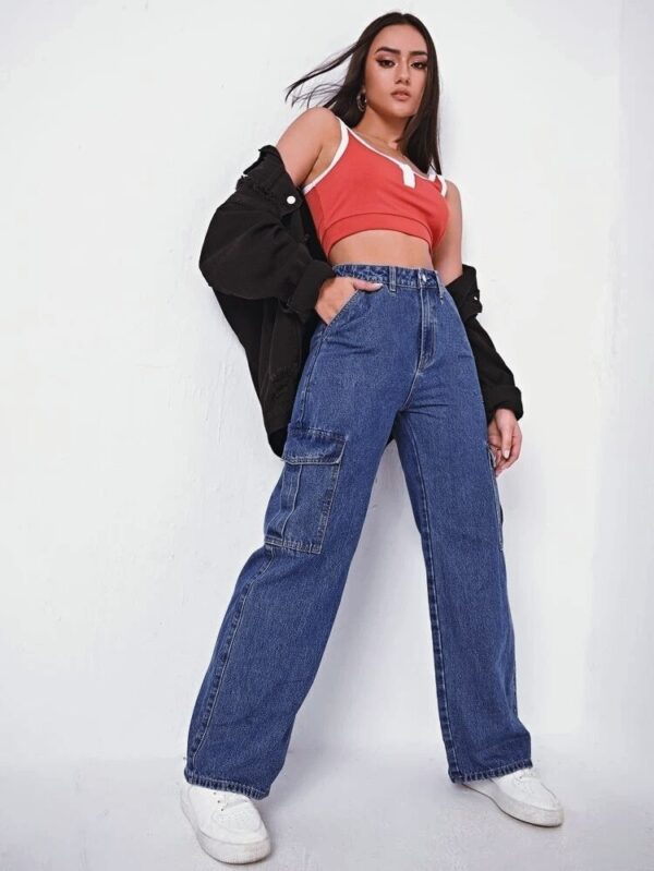 Retro Fit Flared pocket jeans