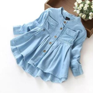 Denim Look Frock Top