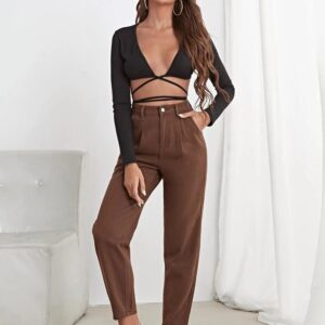 Best 25+ Deals for Brown Zara High Waist Pants