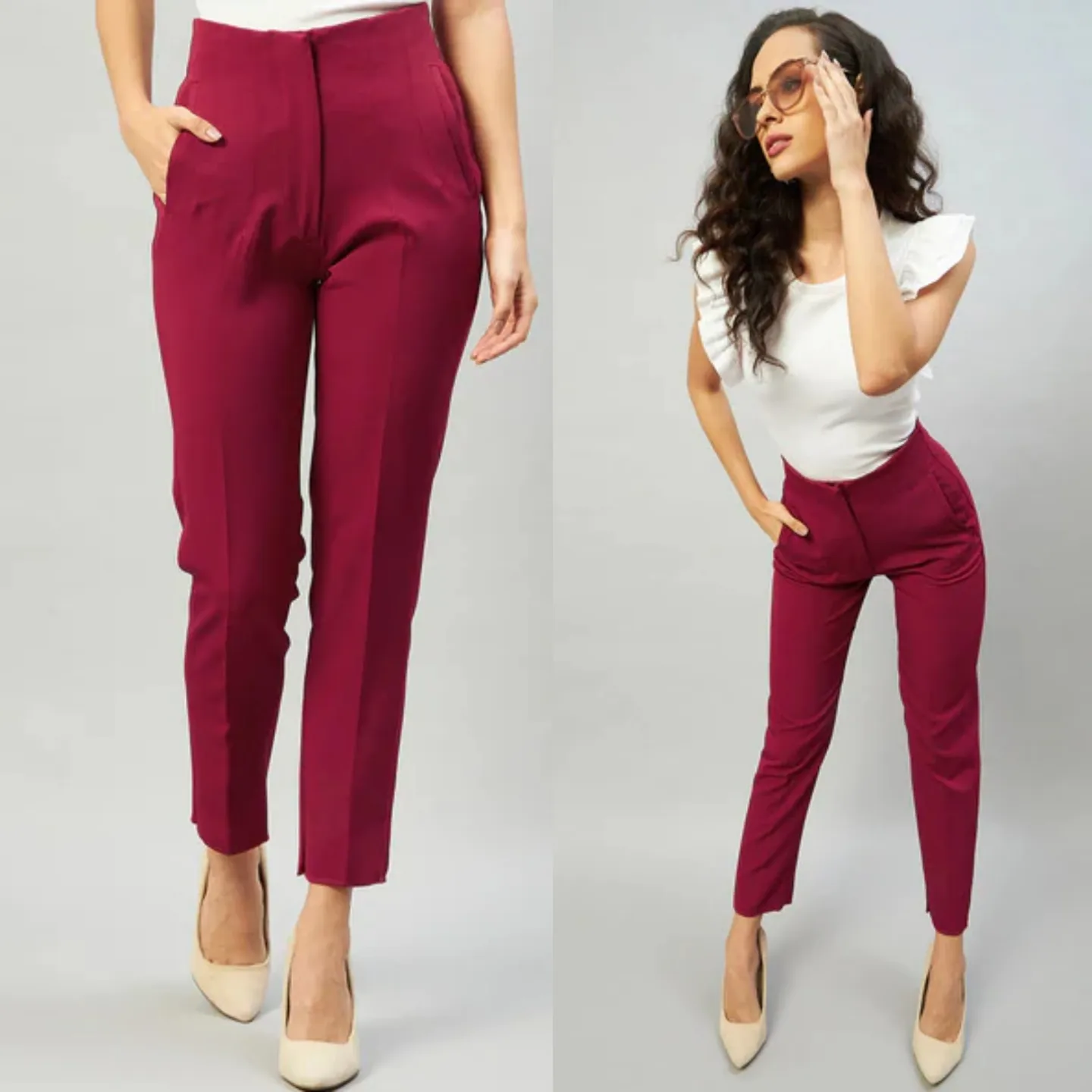 Buy Stylish High Waist Formal Trousers Collection At Best Prices