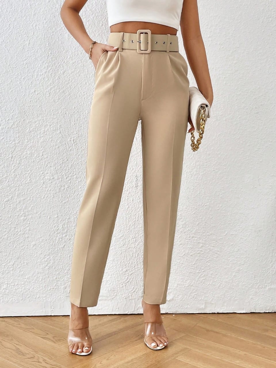 Zara Basic Ankle Pants | Suits for women, Ankle pants, Trousers women